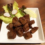 RED HELMET - 砂肝の直火焼き