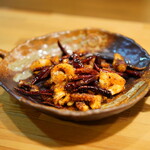 馬鹿坊 - 料理写真:蛸の唐揚げ　四川唐辛子
