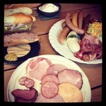 歩人 - セットSとパンとカリット。