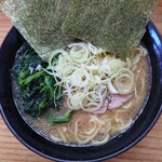 巓 - 並ラーメン＋のり増し、ほうれん草＆ねぎハーフ増し