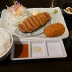 Gyuukatsu Tonkatsu Jojokichi - サーロイン牛カツ&カニコロ膳