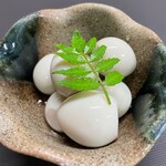 Quail eggs pickled in white soy sauce