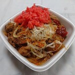 吉野家 - 牛焼肉丼･並盛(591円)カスタマイズ後