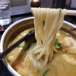 竹や - 海老天カレーの麵リフト