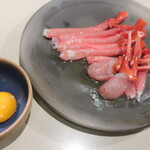 シロクマ食堂 - 紅ズワイ刺身 2021.3月