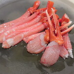 シロクマ食堂 - 紅ズワイ刺身 2021.3月