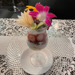 菜乃花喫茶 - 葡萄のカット、綺麗だし、美味しいし！