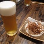 麻布 川上庵 - 生ビール＆蕎麦かりんとう