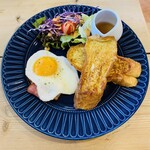 ChuChu Cafe - 真上からの「フレンチトーストプレート」550円税込み