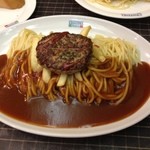 チェスティーノ - Ａランチ800円（ハンバーグ＋フライドポテト）