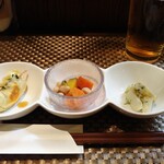 インディ庵 - お通し3種盛