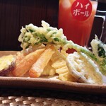 Indhi An - 明日香村の筍と野菜の天ぷら盛