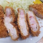 とんかつ 山さき - 断面❗　上ロースカツ定食　1,100円