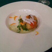 メインダイニングルーム 三笠 - 海老と春野菜の冷製ジュレ(ディナーコース)