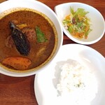 ホワイトベースカフェ - ハンバーグ野菜 1250円