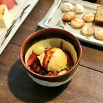 Tochu Cafe - 東忠パフェ＠バニラアイス、抹茶パウンドケーキ、寒天、白玉、フルーツ