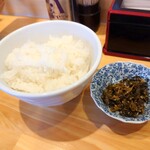 麺屋TASUKU - 2021年4月　ライス（100円）