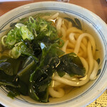 Kanokawa Seimen - かき揚げを載せていないわかめのうどん