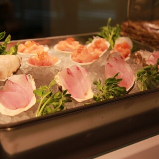 We carefully select and serve fresh fish directly from the market!