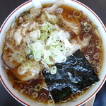 青島食堂 - チャーシュー麺大盛りねぎ増し