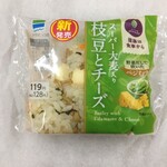 ファミリーマート - 料理写真:新発売 スーパー大麦入りおむすび 枝豆とチーズ 128円（税込）