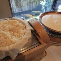 浅草むぎとろ 本店 - 大量のバイキングのむぎとろアップ。