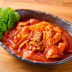 Topokki (spicy stir-fried rice cakes)