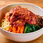 Stir-fried pork bibimbap