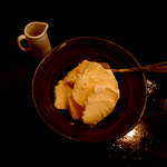 バー アトリウムギンザ - アイスクリーム・ヘーゼルナッツリキュール（フランジェリコ）添え