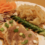 双龍居 - クラゲ酢と鴨肉の前菜