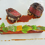 オーベルジュ・オー・ミラドー - アシタカ牛のステーキ