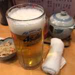 井戸端 - 生ビール(中)(480円)