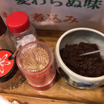 Idobata - 卓上には味噌がありました