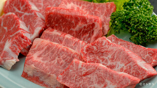 ソウル - 『ハラミの三種盛り』は和牛の角膜、サガリ、並ハラミの食べ比べが楽しめる、満足感の高い一皿