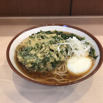 そばの神田 東一屋 - アサソバビンボー！　
      朝そば＋春菊天！　