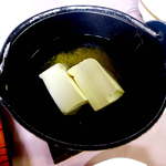 中房温泉 - 温泉水で茹で上げた湯豆腐