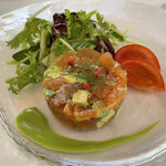 リストランテ・マッサ - 桜鱒とアボカドのセルクル