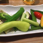 芦屋　とり千 - 新鮮な野菜はバリバリと