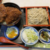 Ahara - 料理写真:上ソースカツ丼、ミニ蕎麦セット1350円