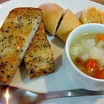 カフェむぎわらい - モーニングミニパンプレート