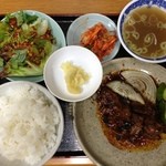 燈台下焼肉センター - 焼肉定食 １２００円