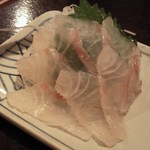 金町製麺 - '12/09/20 愛媛県産 活け〆天然真鯛の刺身（380円）