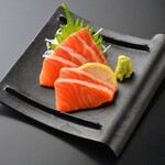 salmon sashimi