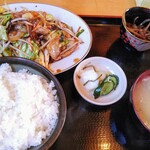 Oshokujidokoro Toki - 豚肉辛みそ炒め定食　750円　大盛　100円