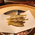 温石 - 豆鯵の唐揚げ