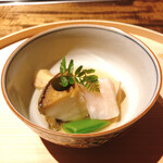 温石 - 鮑と平貝、筍の炊き合わせ