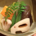 料理 ごう原 - 夏野菜の揚げ浸し