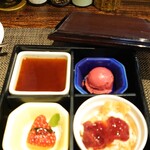 西洋料理箱　魯風人 - 松花堂風デザート