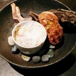 熊野倶楽部 - しらすと菜花のグラタン