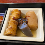 Kiraku tei - 選べる一品は味噌おでんを選択